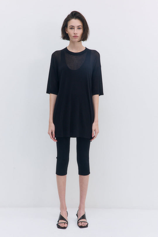 Semi Sheer Oversized Top - Dé Rococo