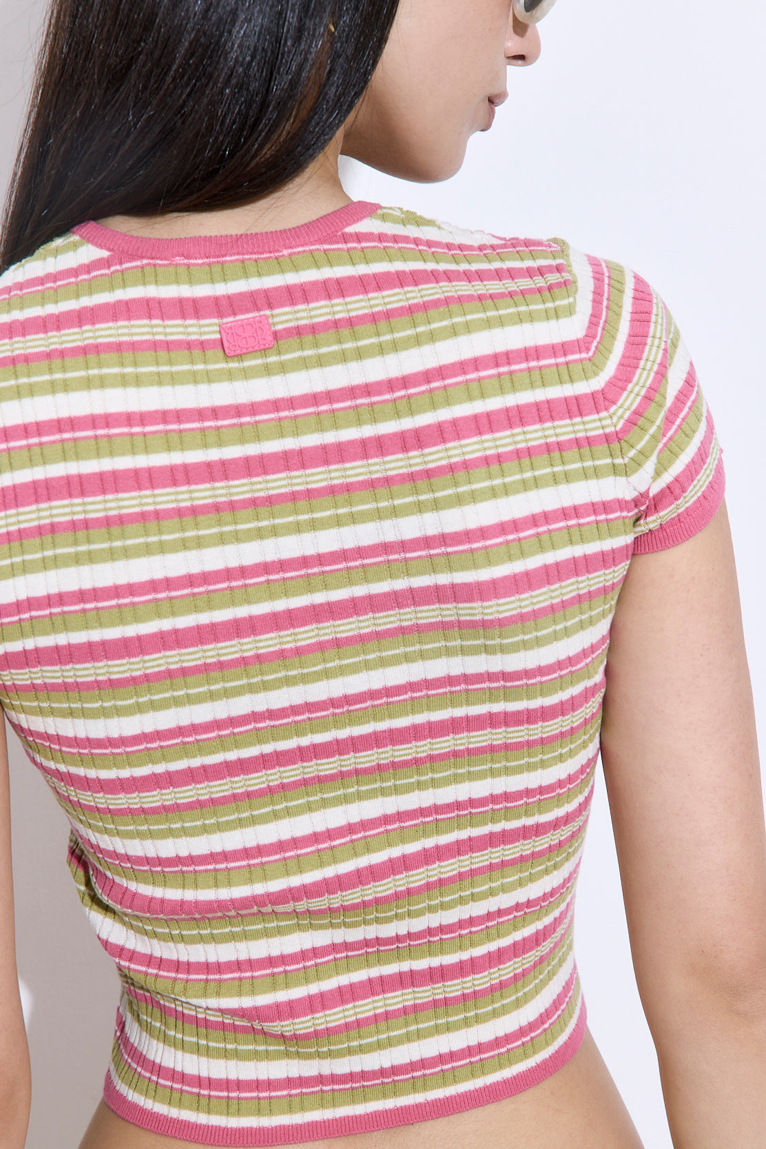 Ribbed Crew Neck Tee - Dé Rococo