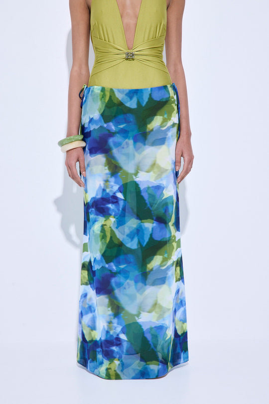 Semi Sheer Maxi Skirt - Dé Rococo