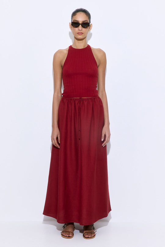 Linen Maxi Skirt - Dé Rococo