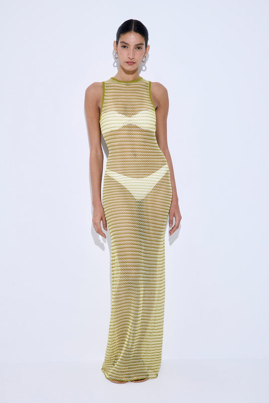 Crochet Maxi Tank Dress - Dé Rococo