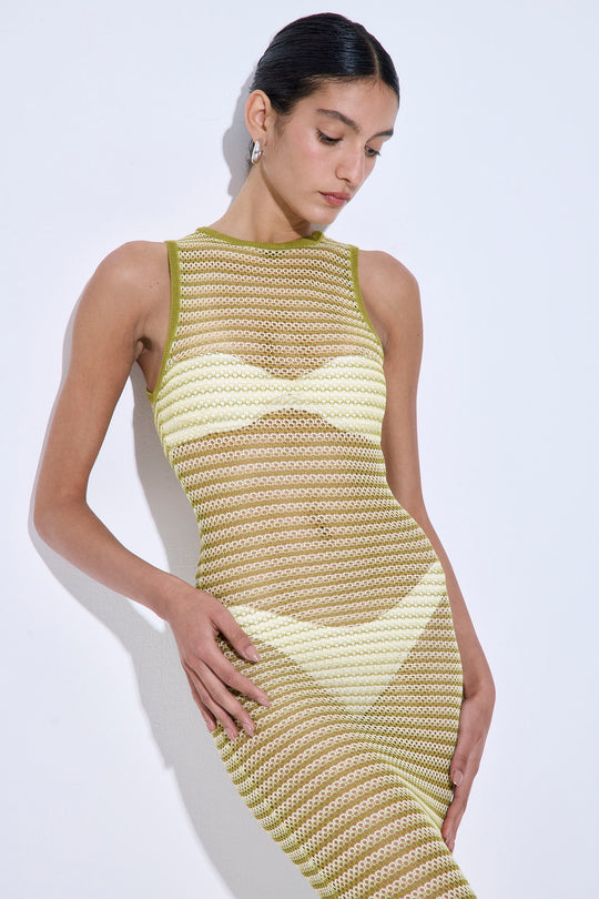 Crochet Maxi Tank Dress - Dé Rococo