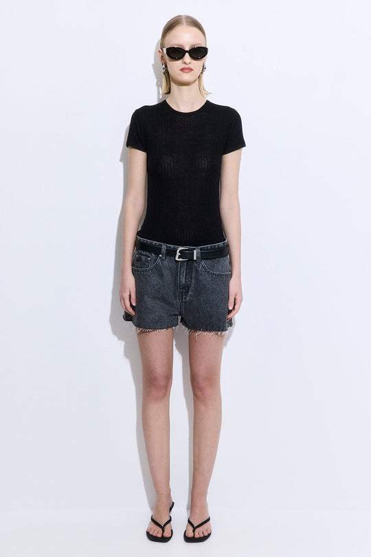 Sheer Ribbed Top - Dé Rococo