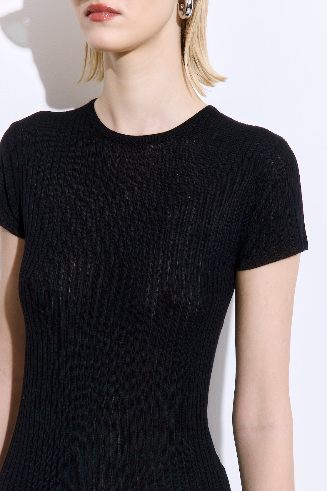 Sheer Ribbed Top - Dé Rococo