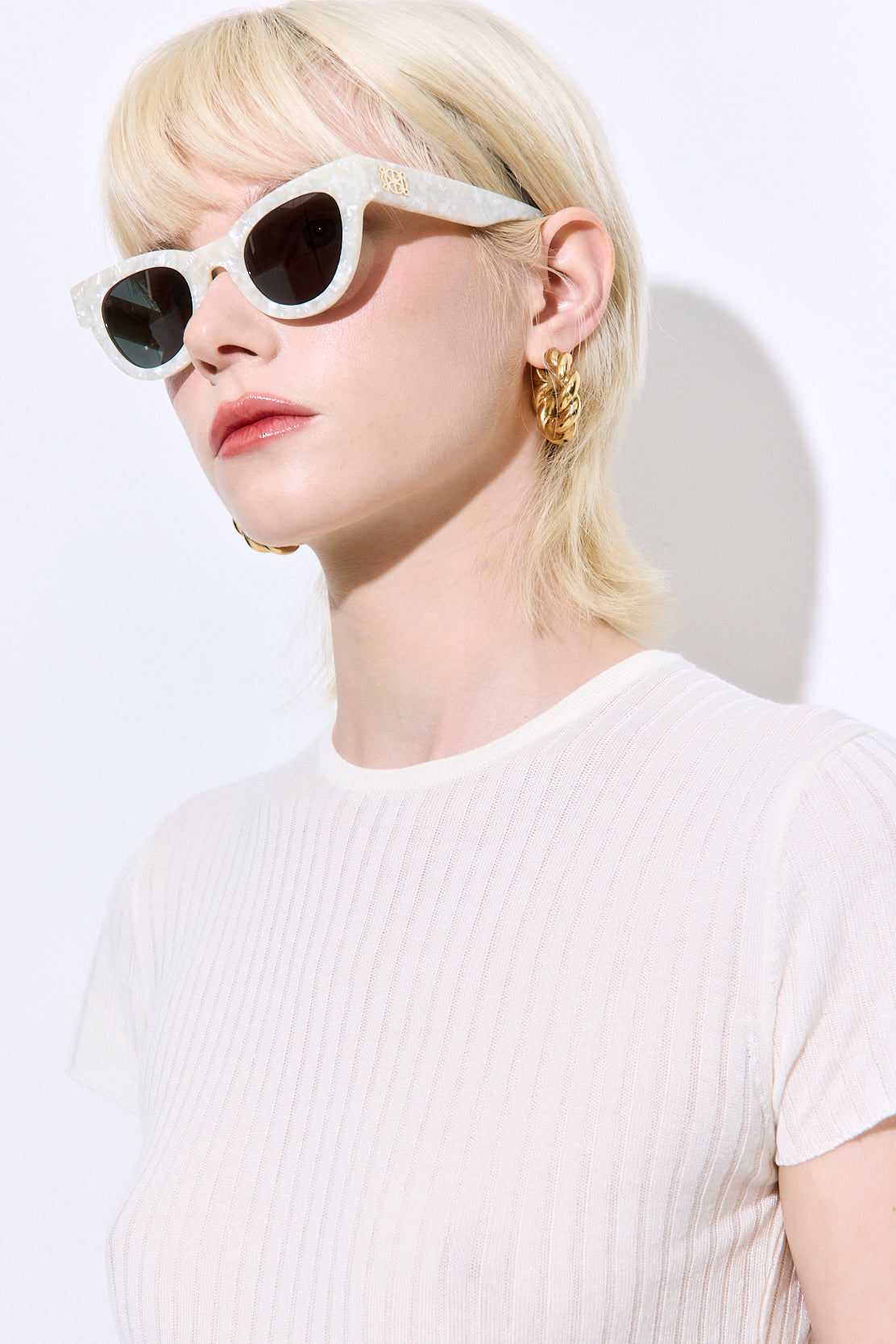 Sheer Ribbed Top - Dé Rococo