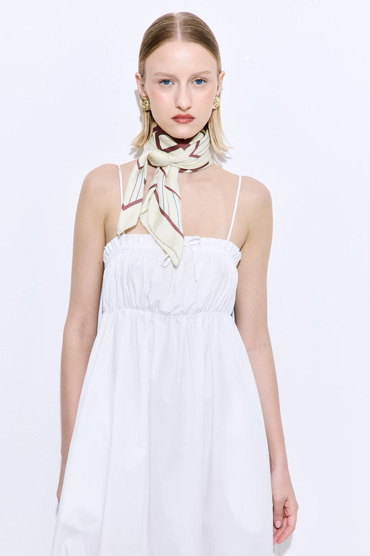 Ruffled Poplin Maxi Dress - Dé Rococo