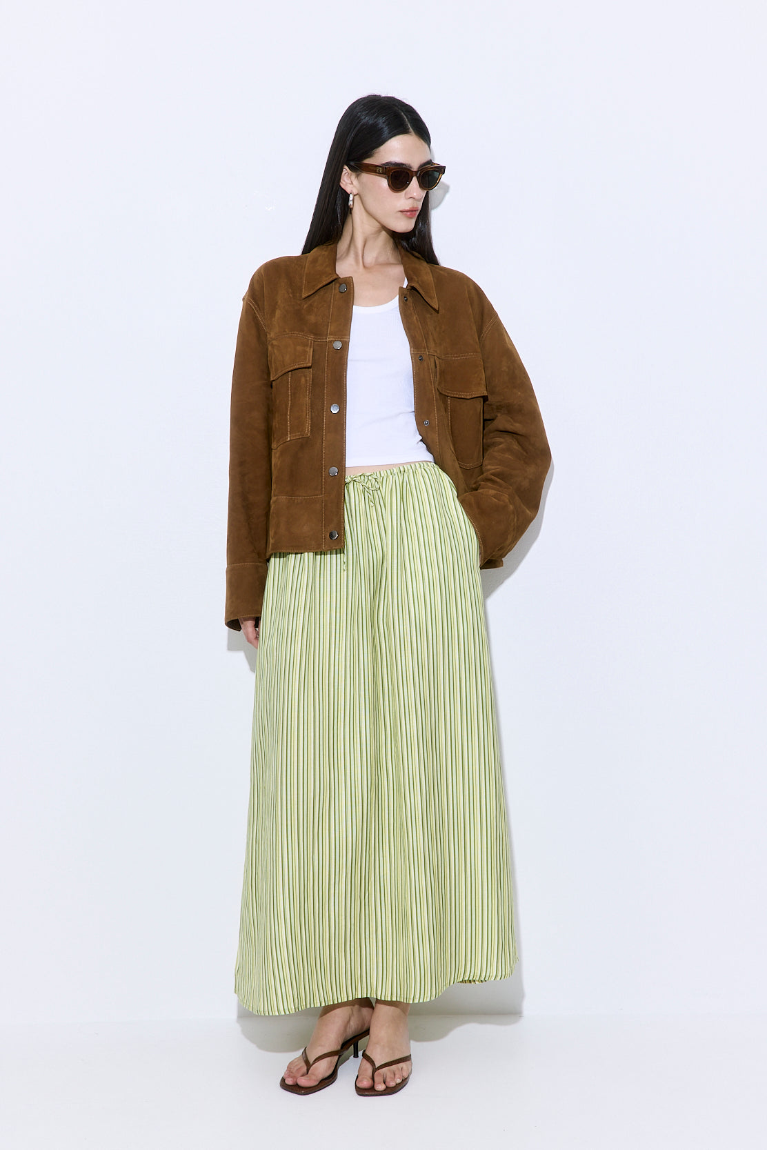 Linen Maxi Skirt - Dé Rococo