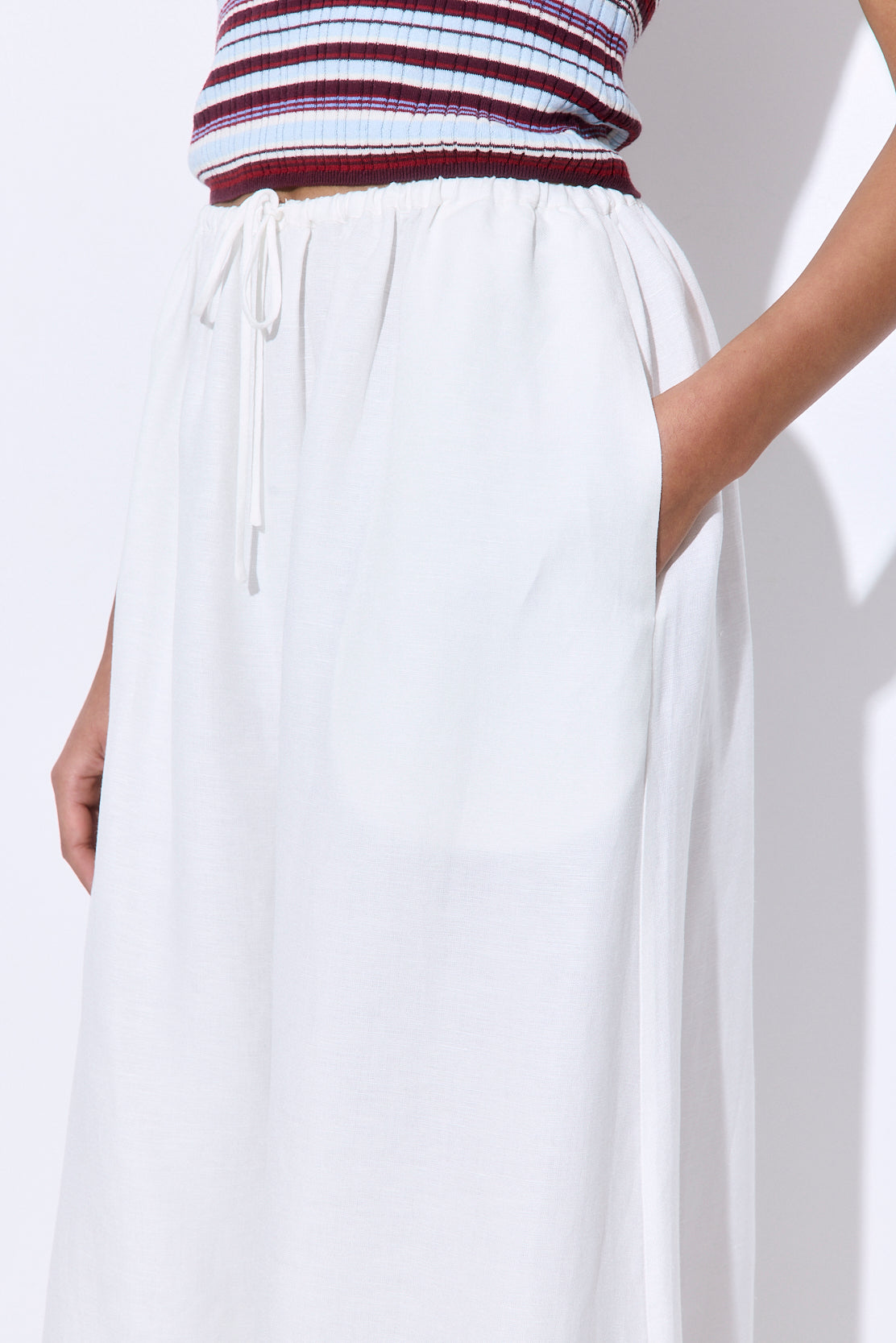 Linen Maxi Skirt - Dé Rococo