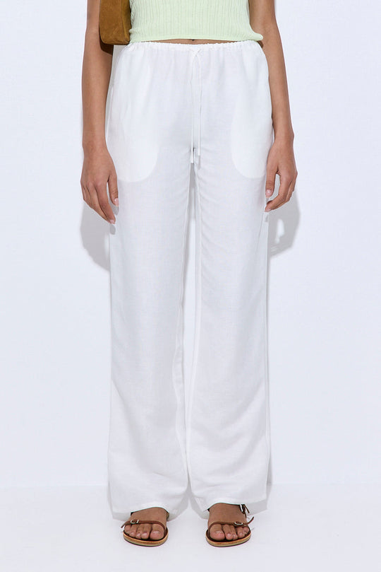 Full Length Linen Pants - Dé Rococo