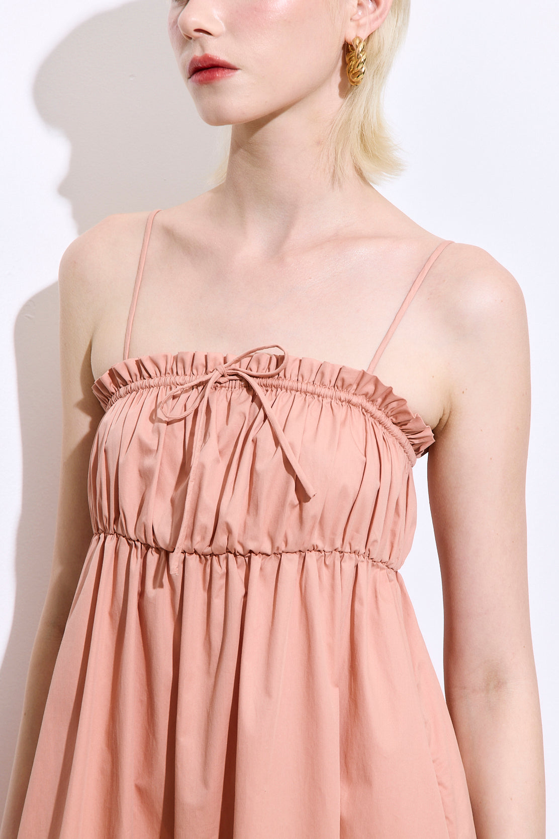 Ruffled Poplin Maxi Dress - Dé Rococo