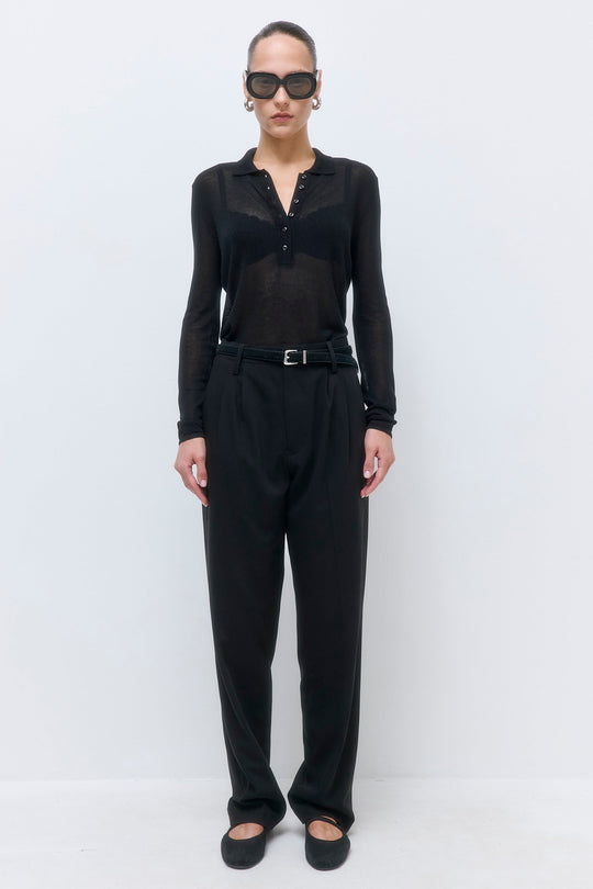 Sheer Polo Tee - Dé Rococo
