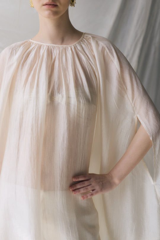 Semi Sheer Chiffon Cape - Dé Rococo