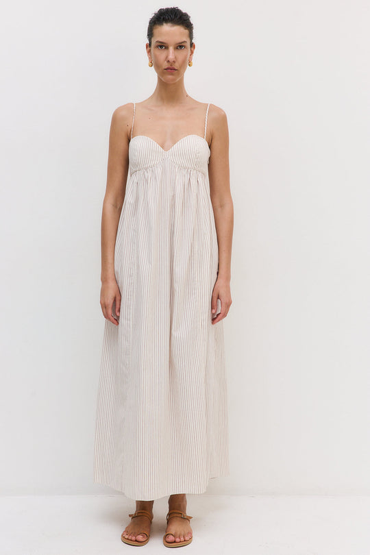 Cupped Poplin Maxi Dress - Dé Rococo