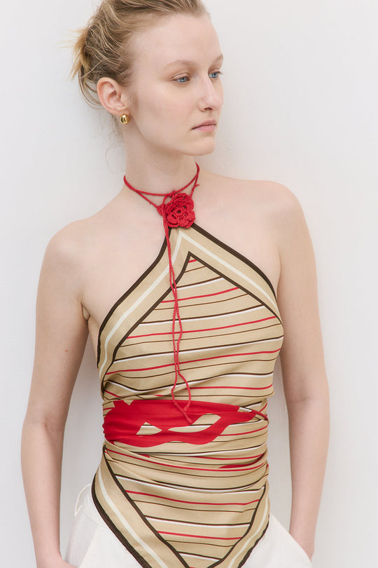 Signature Flower Scarf