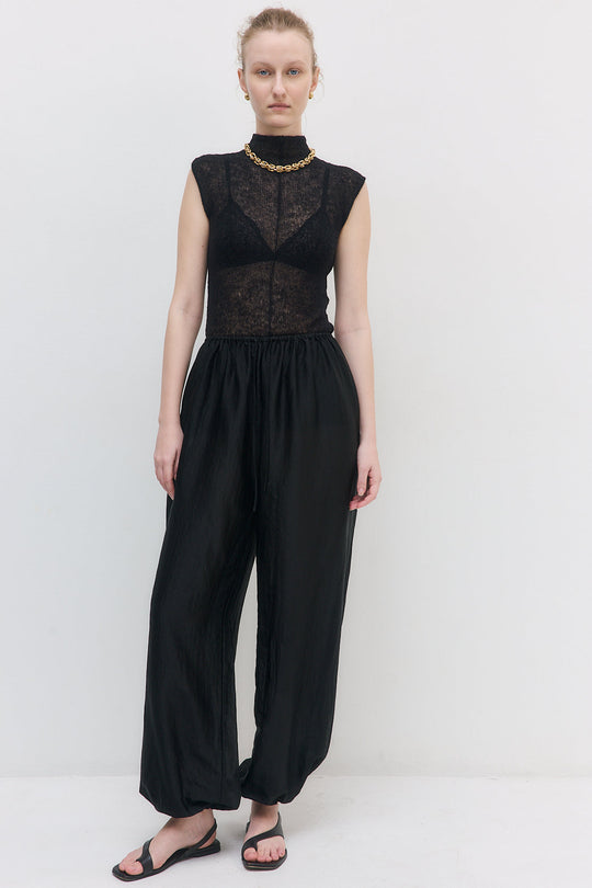 Semi Sheer Chiffon Balloon Pants - Dé Rococo