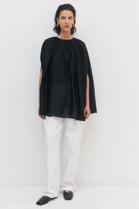 Semi Sheer Chiffon Cape