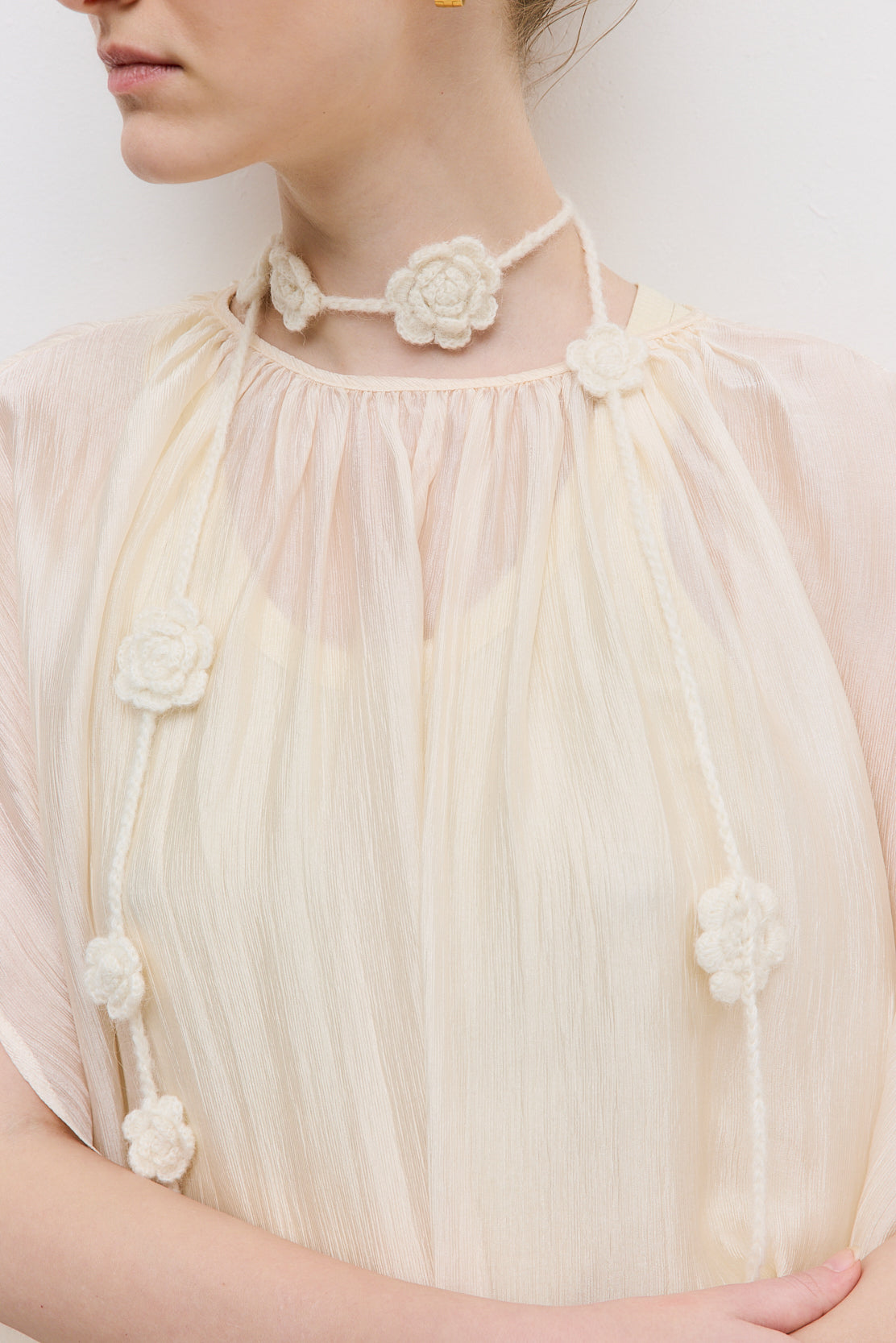 Semi Sheer Chiffon Cape - Dé Rococo