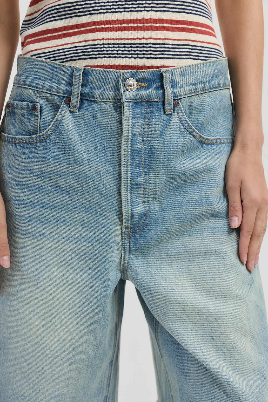 Baggy Denim Bermuda