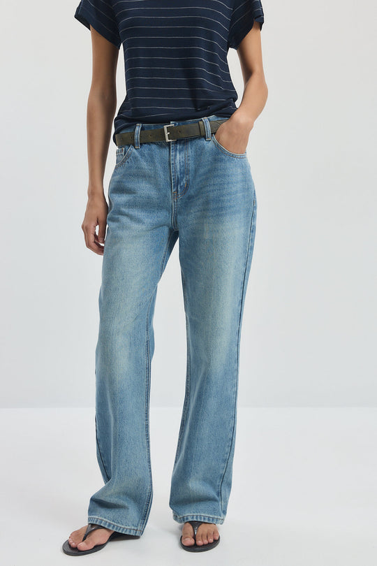 No.11| Mid Rise Full Length Baggy Denim