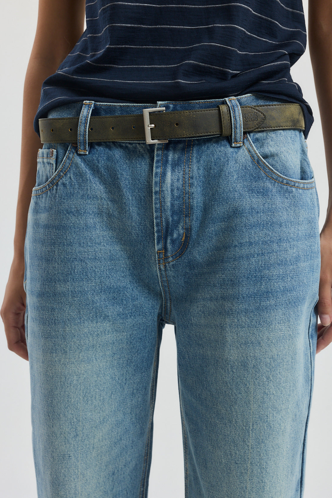 No.11| Mid Rise Full Length Baggy Denim
