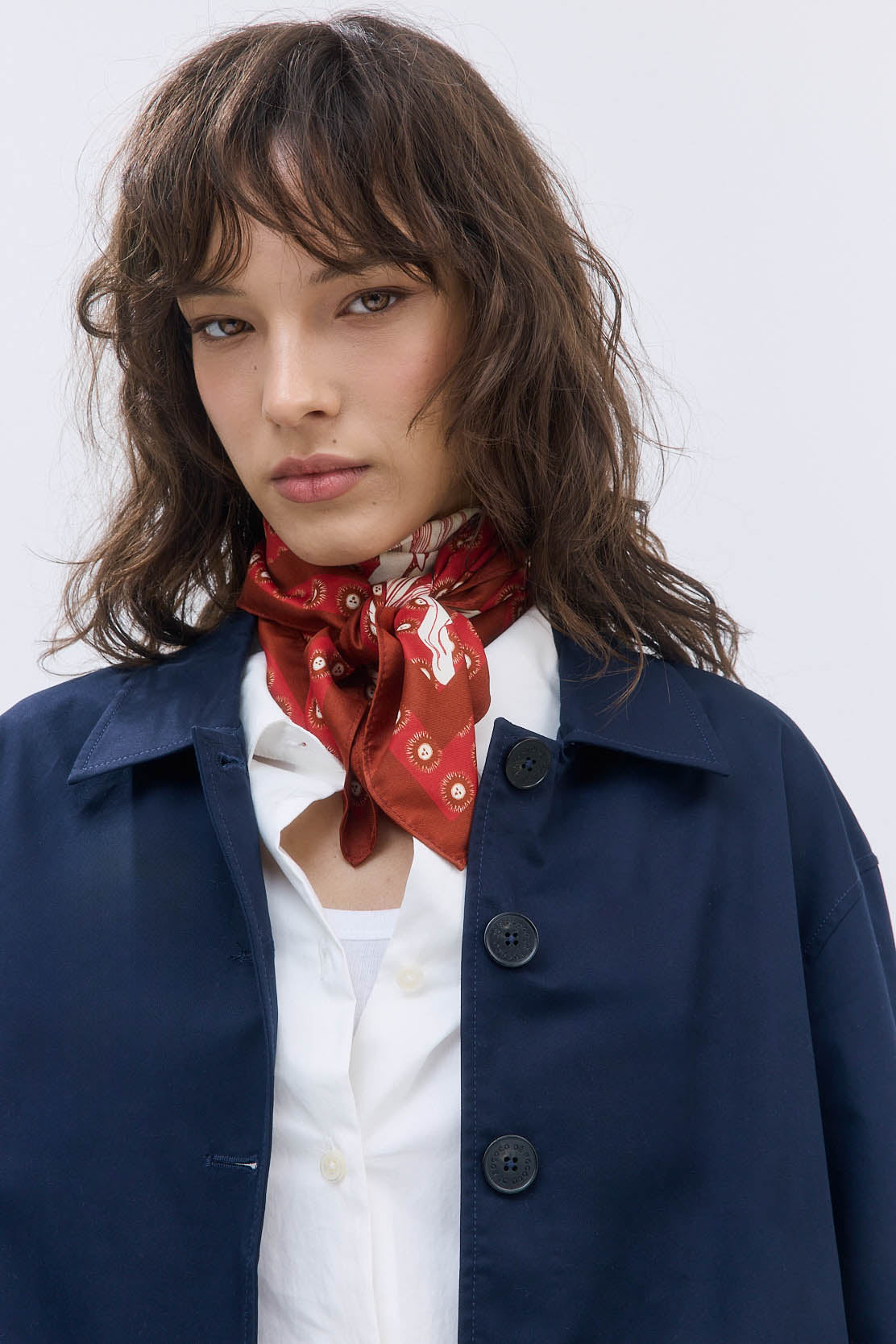 Straight Cropped Trench Coat - Dé Rococo