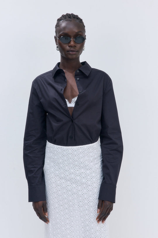 Fitted Poplin Button Down - Dé Rococo