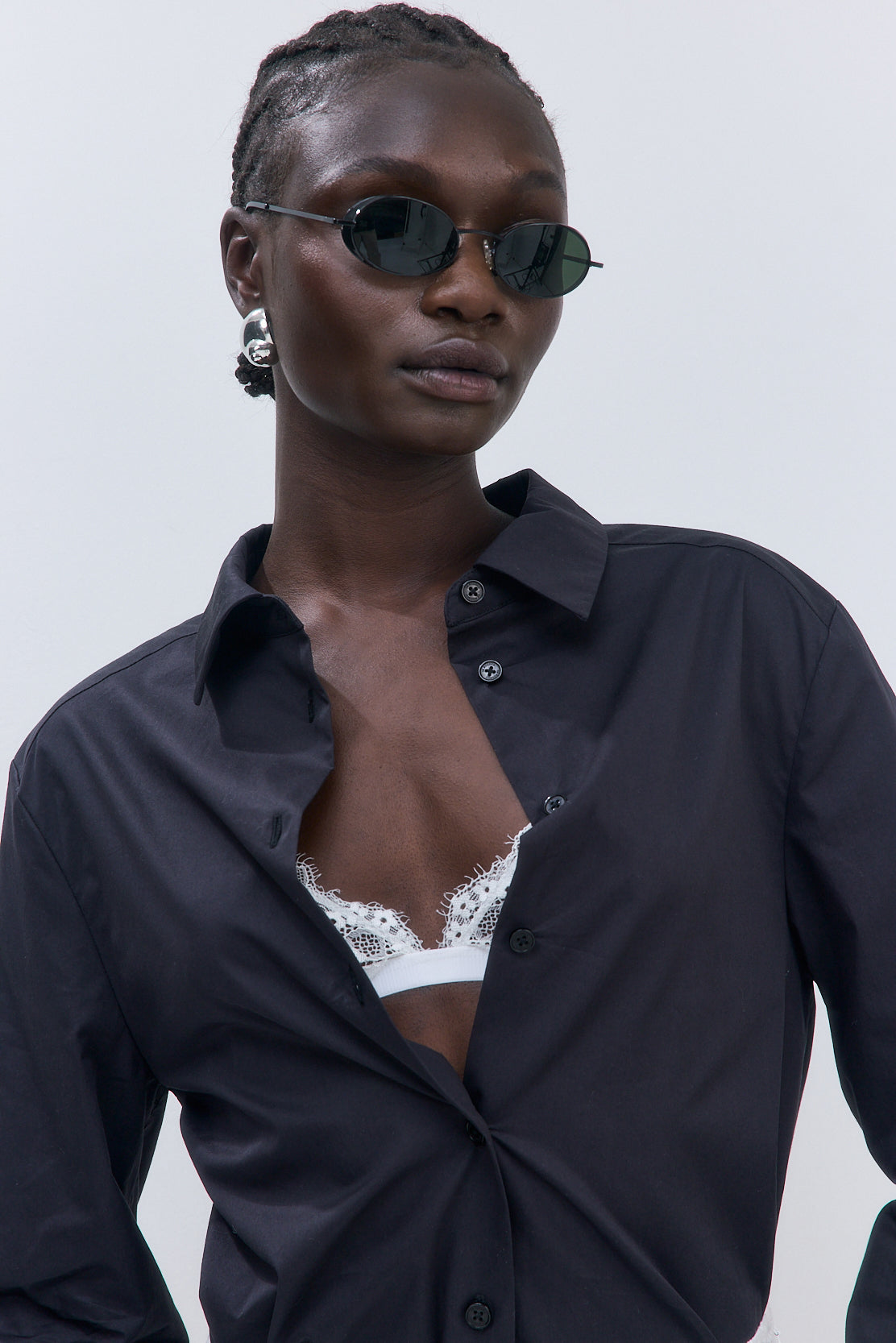 Fitted Poplin Button Down - Dé Rococo