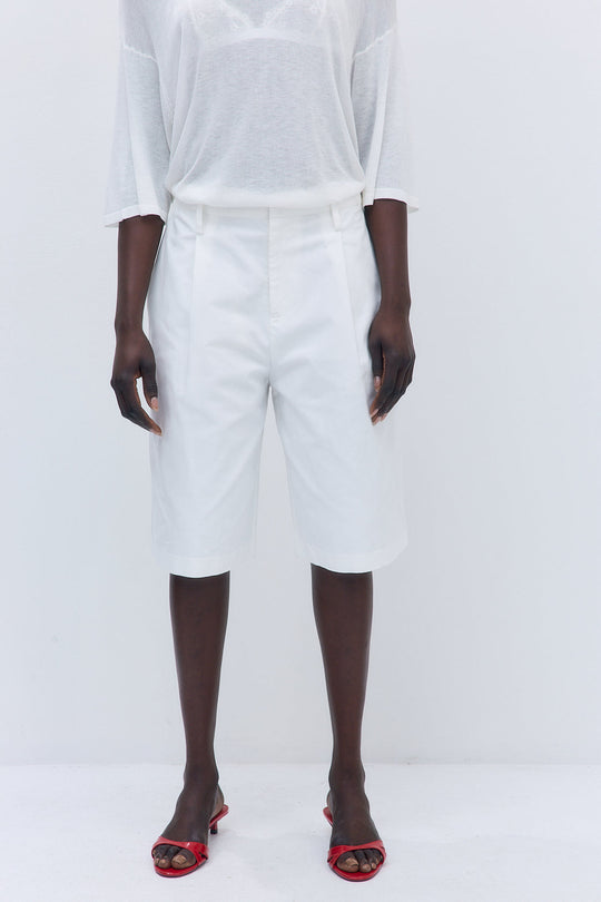 Mid Rise Bermuda Shorts