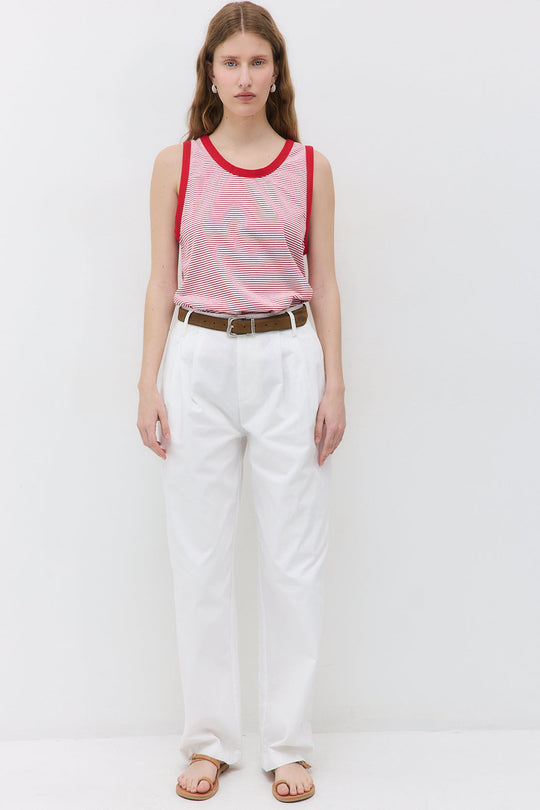 Striped Cotton Tank Top - Dé Rococo
