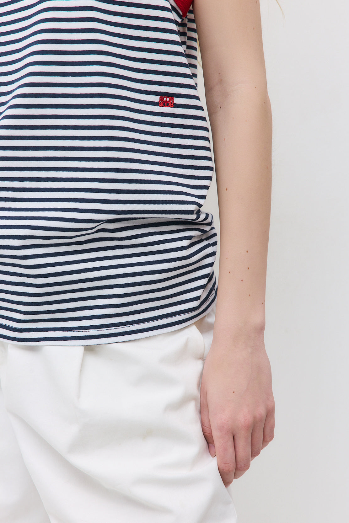 Striped Cotton Tank Top - Dé Rococo