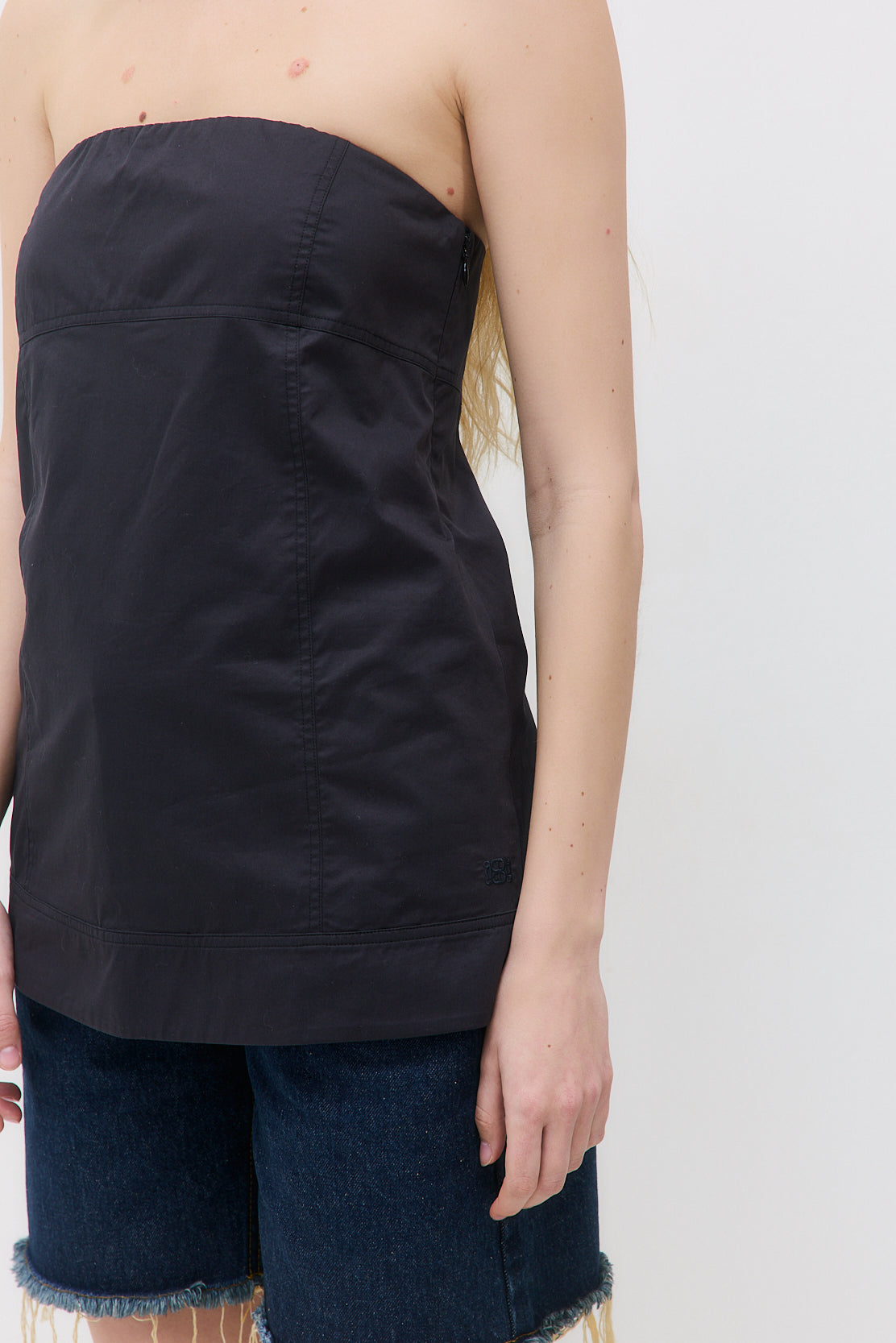 Strapless Poplin Top - Dé Rococo