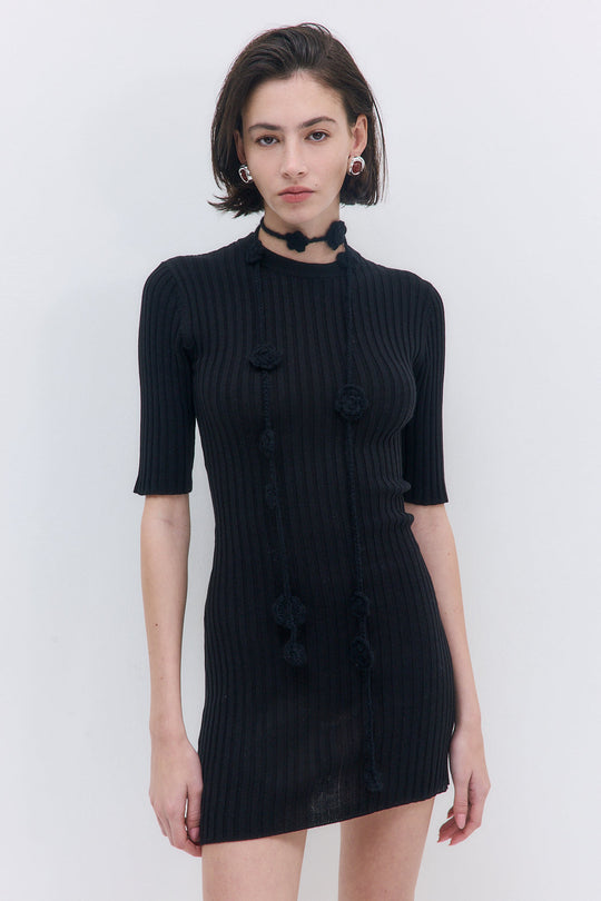 Ribbed Mini Dress - Dé Rococo