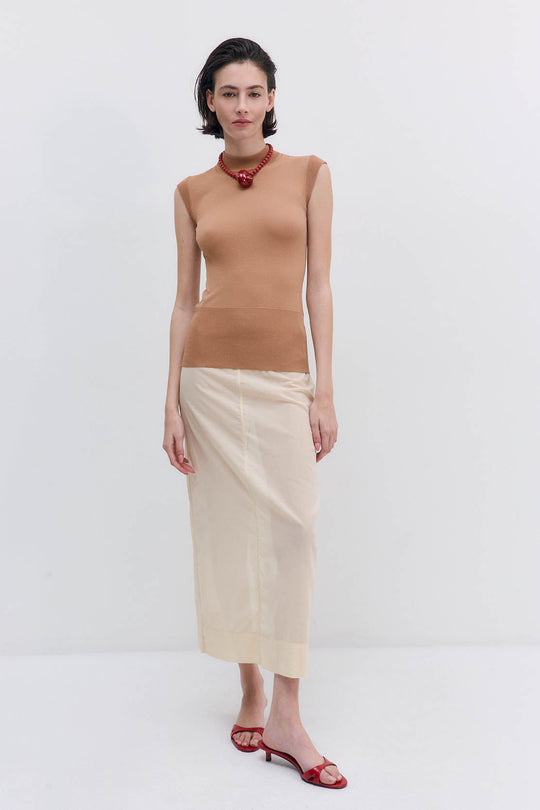 Sheer Knit Tank Top - Dé Rococo