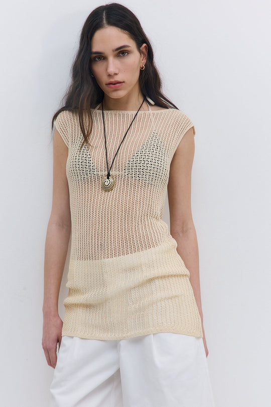Crochet Boatneck Tank