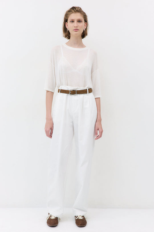 Semi Sheer Oversized Top