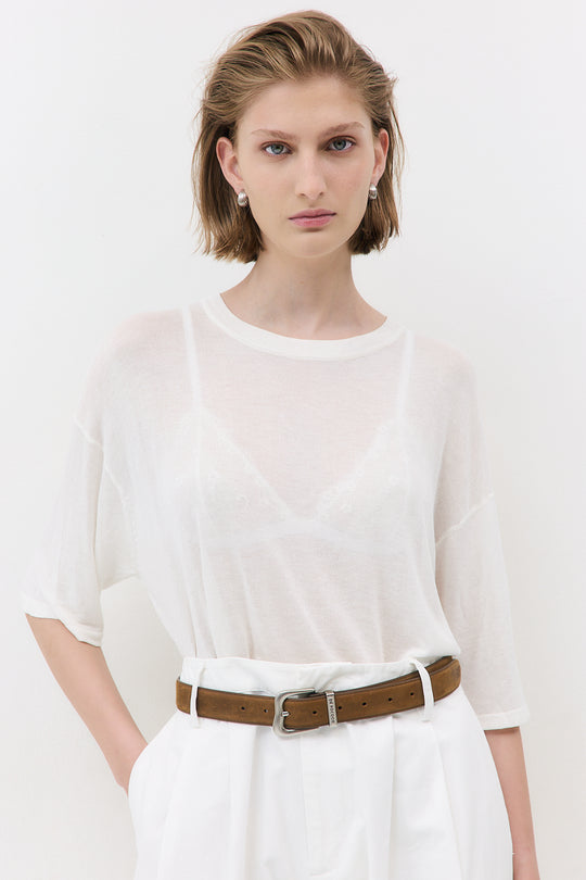 Semi Sheer Oversized Top