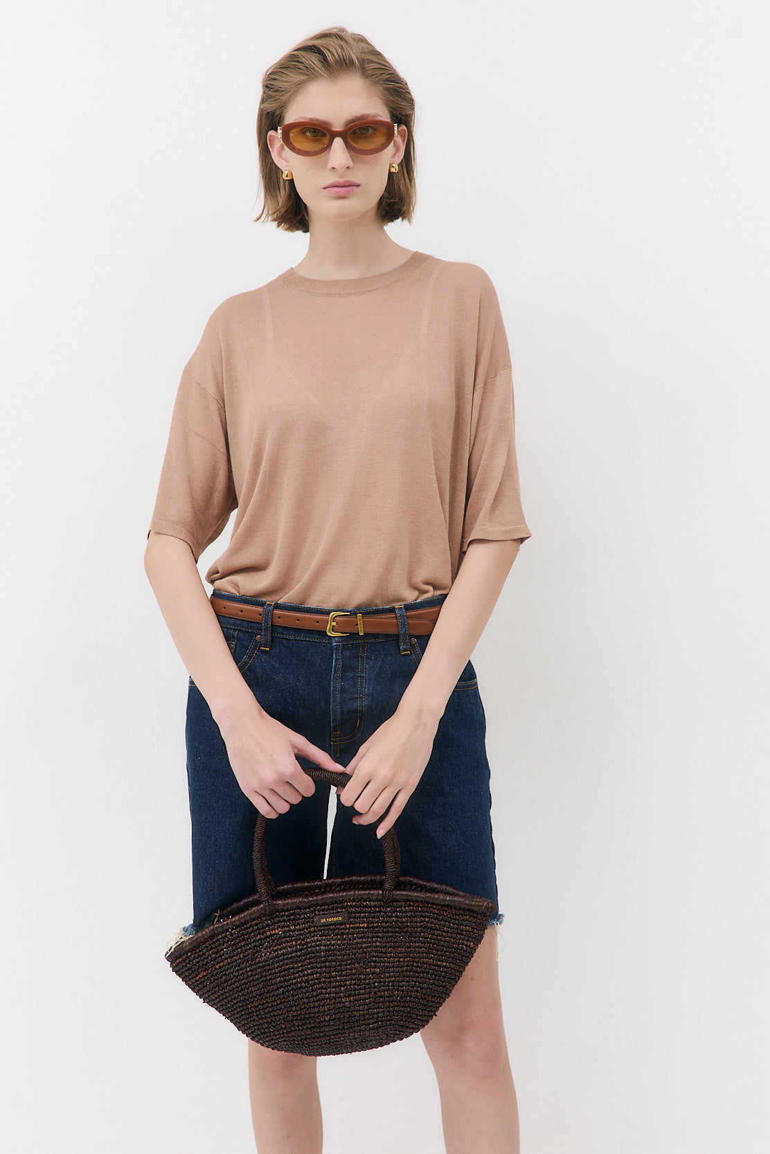 Semi Sheer Oversized Top