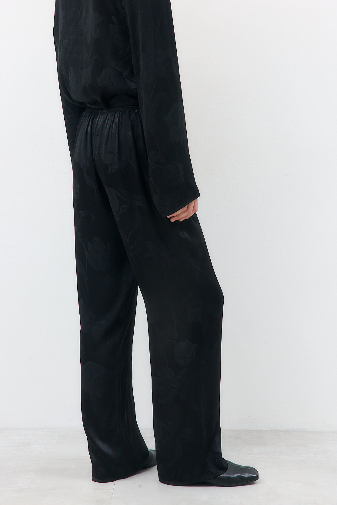 Straight Leg Satin Pants