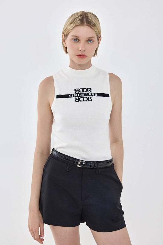 Sporty Knitted Sleeveless Tank Top - Dé Rococo