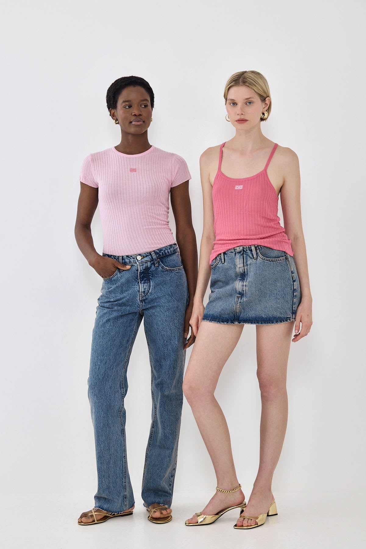 Sheer Knit Logo Tank Top - Dé Rococo