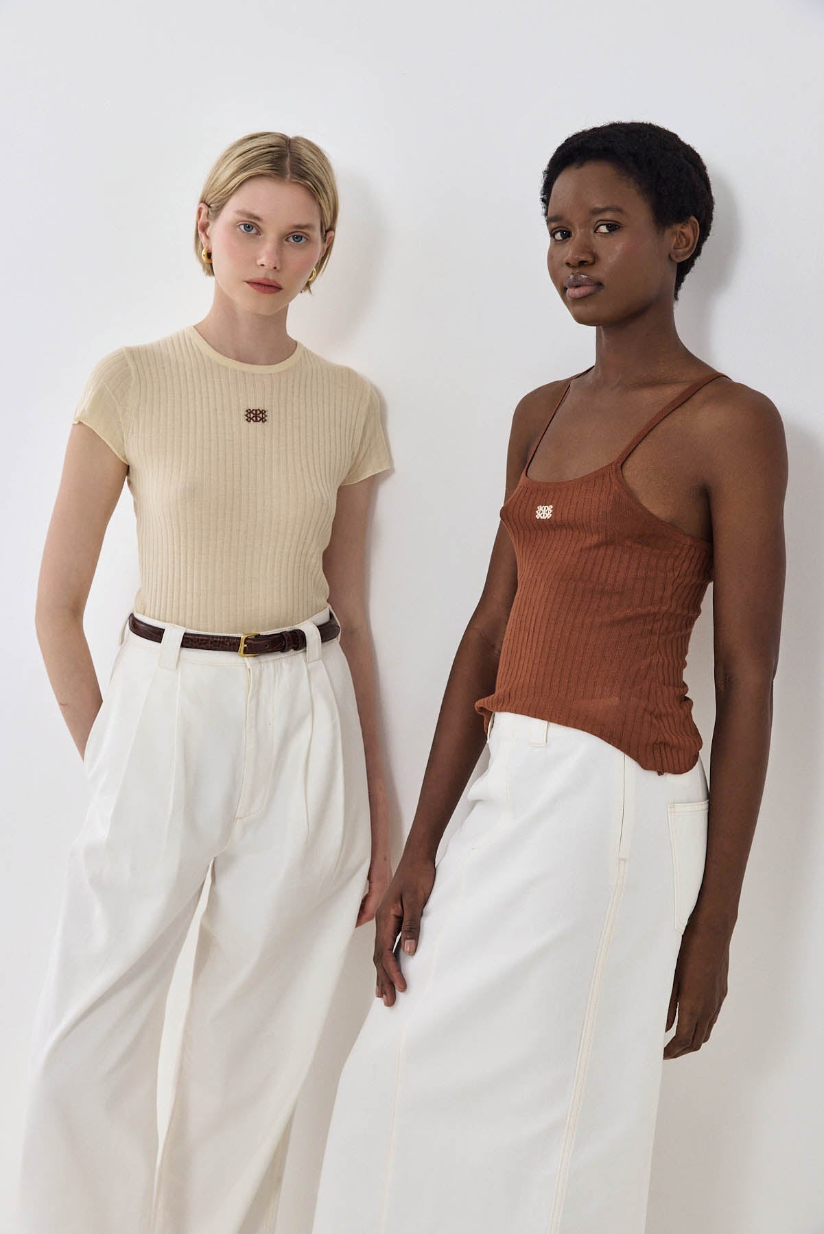 Sheer Knit Logo Tank Top - Dé Rococo