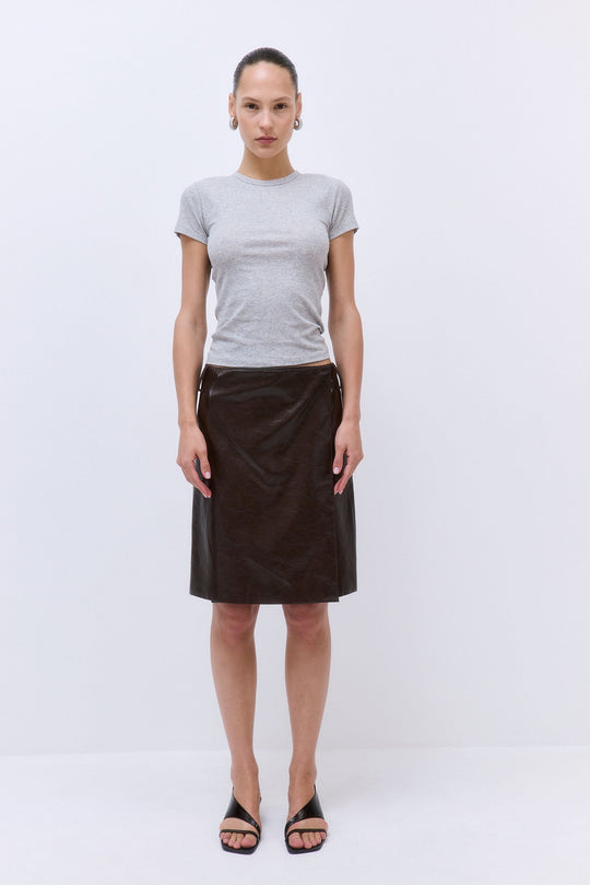 Classic Ribbed Fitted T Shirt - Dé Rococo