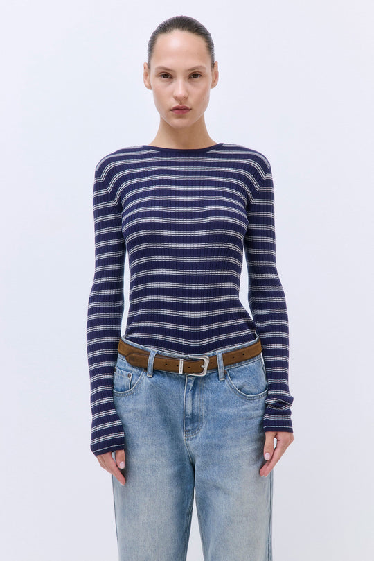 Long Sleeved Ribbed Knit - Dé Rococo