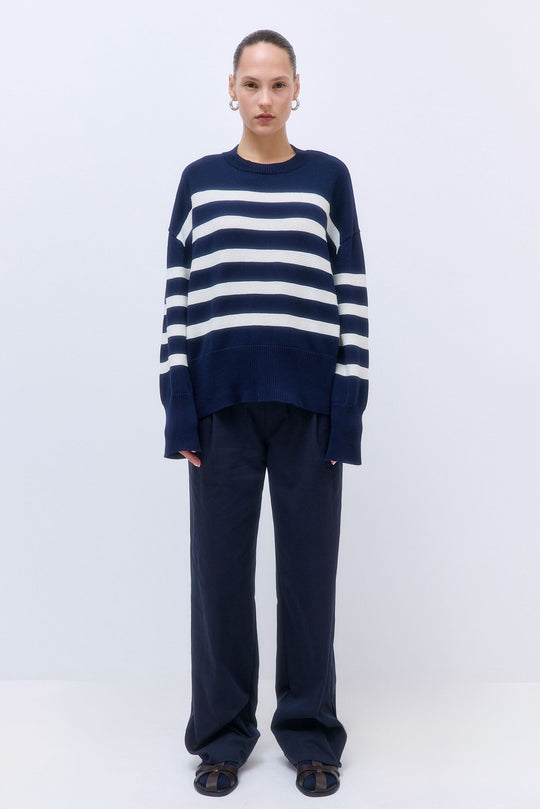 Oversized Striped Sweater - Dé Rococo
