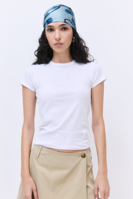 Classic Ribbed Fitted T Shirt - Dé Rococo