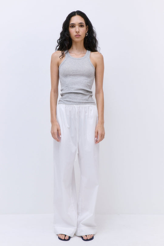 Classic Ribbed High Scoop Tank - Dé Rococo