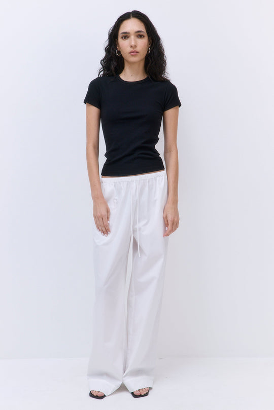 Classic Ribbed Fitted T Shirt - Dé Rococo
