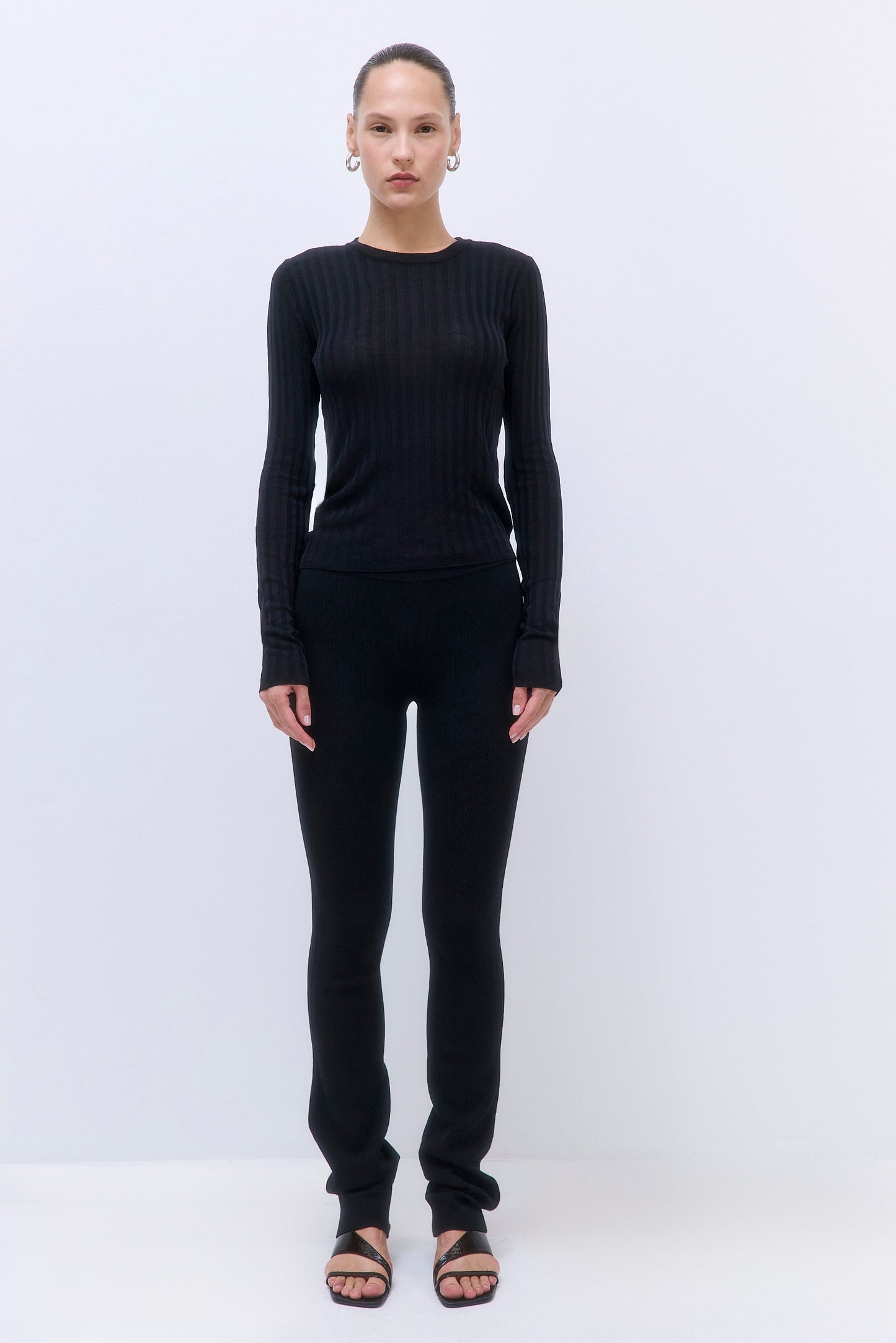 Wide Rib Crew Neck