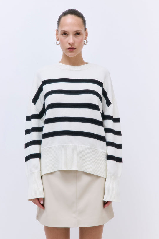 Oversized Striped Sweater - Dé Rococo