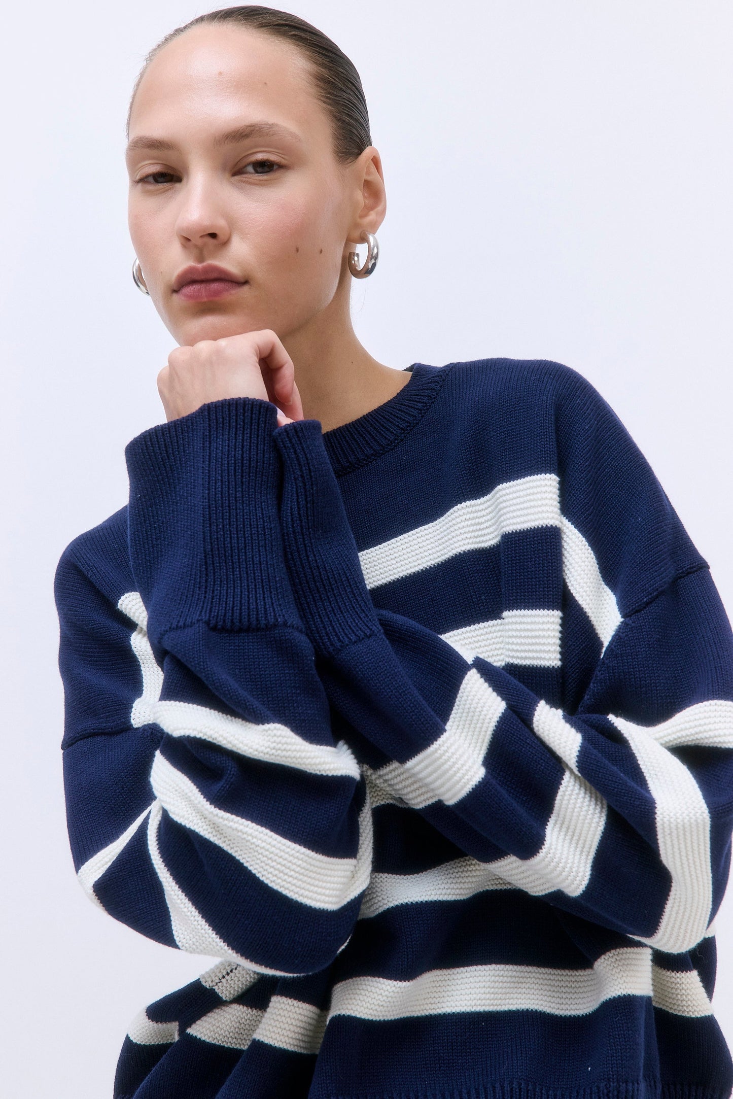 Oversized Striped Sweater - Dé Rococo